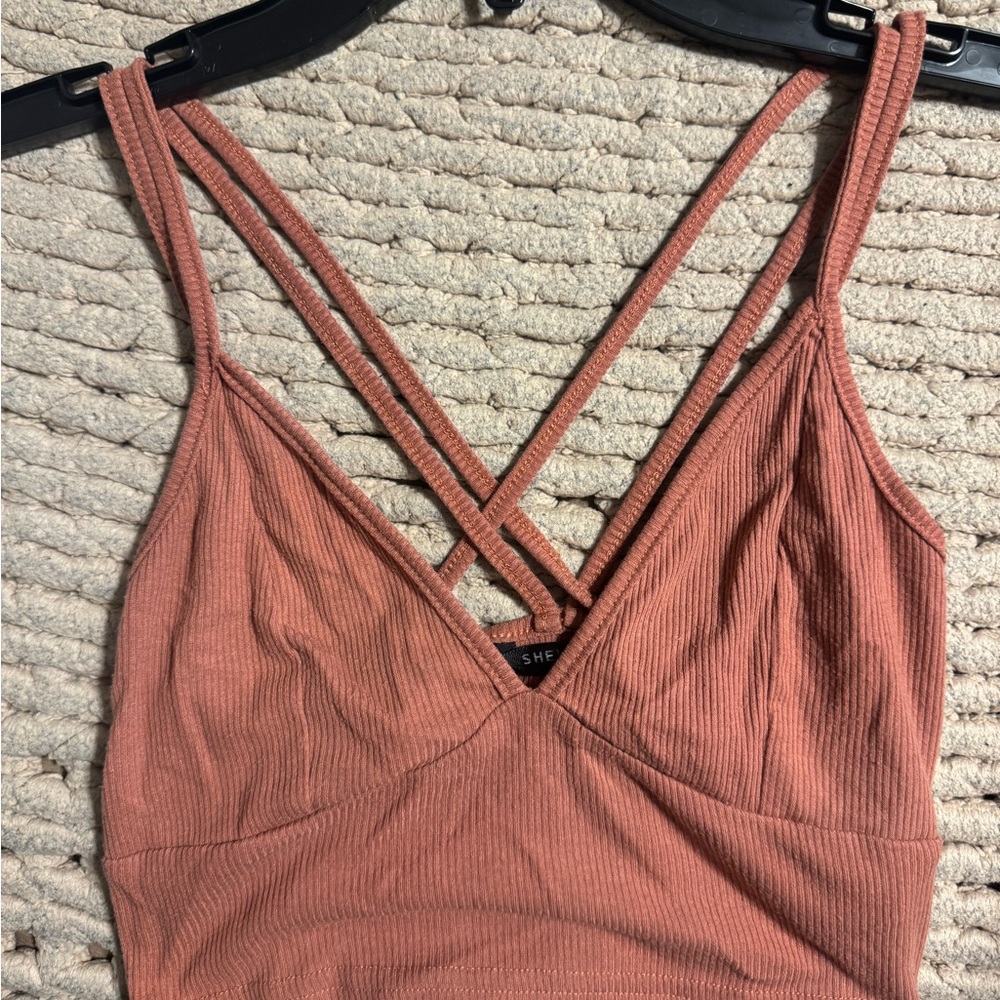 Women's Intimates by Shein - Pink Strappy Top